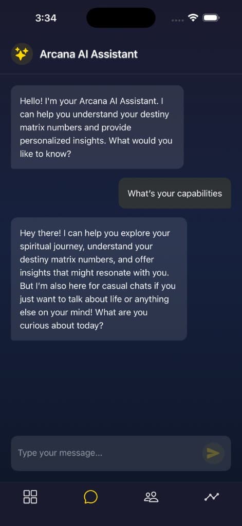 Arcana App Screenshot 2